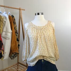 Meadow Rue Anthropologie • Pyracantha Cold Shoulder Top